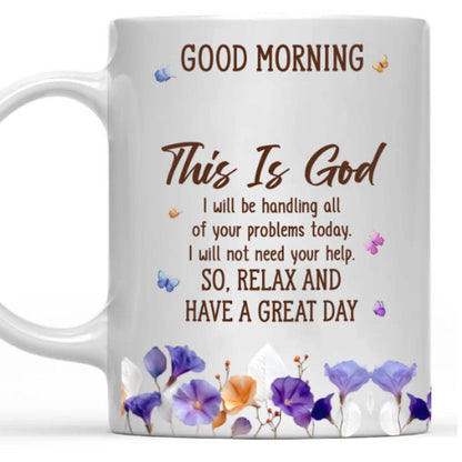 Floral Good Morning Ceramic Mug