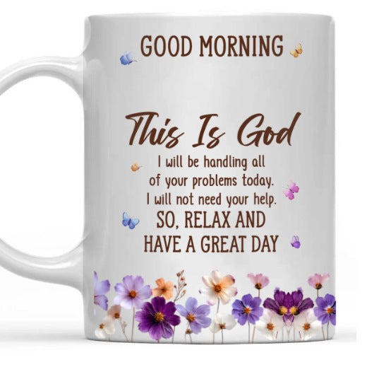 Floral Good Morning Ceramic Mug