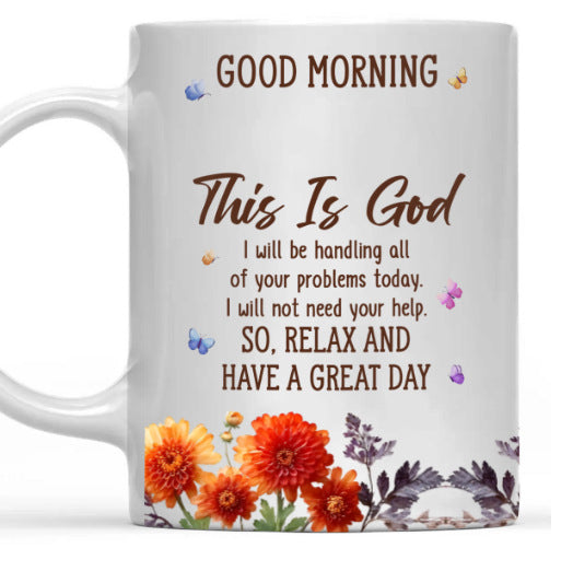 Floral Good Morning Ceramic Mug