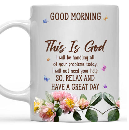 Floral Good Morning Ceramic Mug
