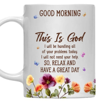 Floral Good Morning Ceramic Mug