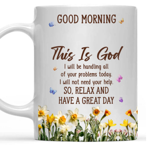 Floral Good Morning Ceramic Mug
