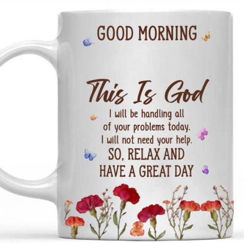 Floral Good Morning Ceramic Mug