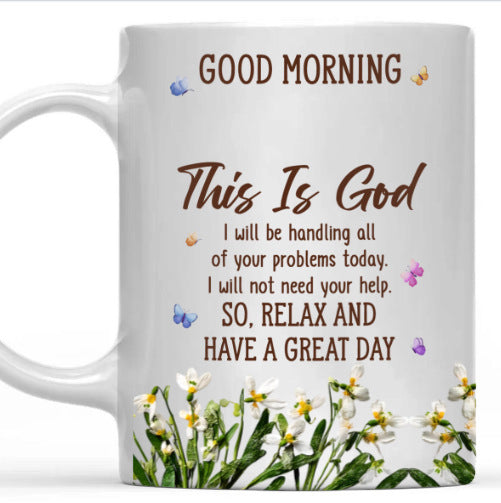 Floral Good Morning Ceramic Mug