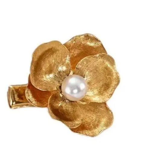 Floral Hair Clip for Side Bangs