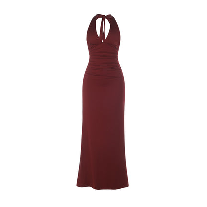 Floral Halter Neck Bodycon Dress