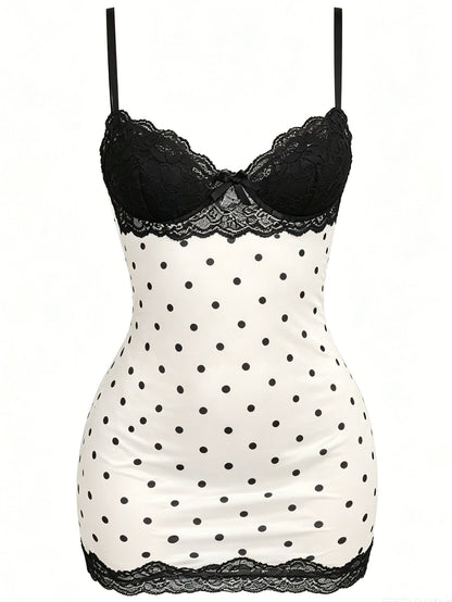 Floral Lace Backless Suspender Skirt