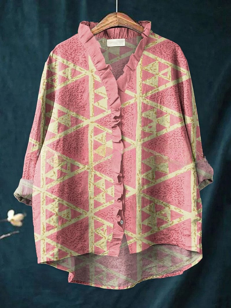 Floral Lace Collar Casual Blouse