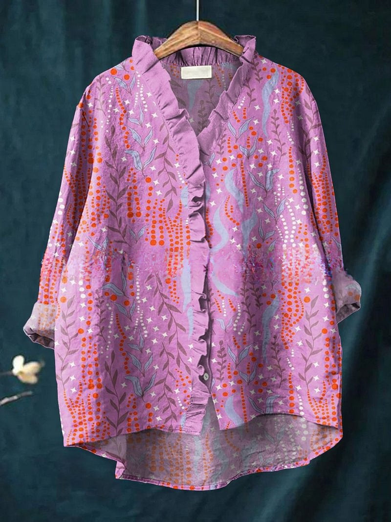 Floral Lace Collar T-Shirt