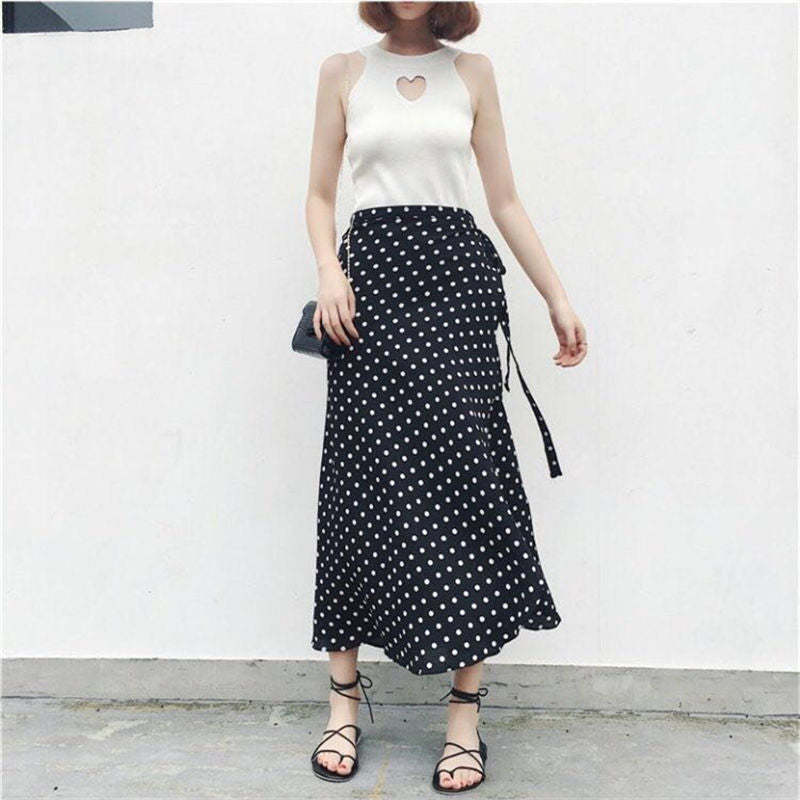 Floral Lace-Up Wrap Skirt