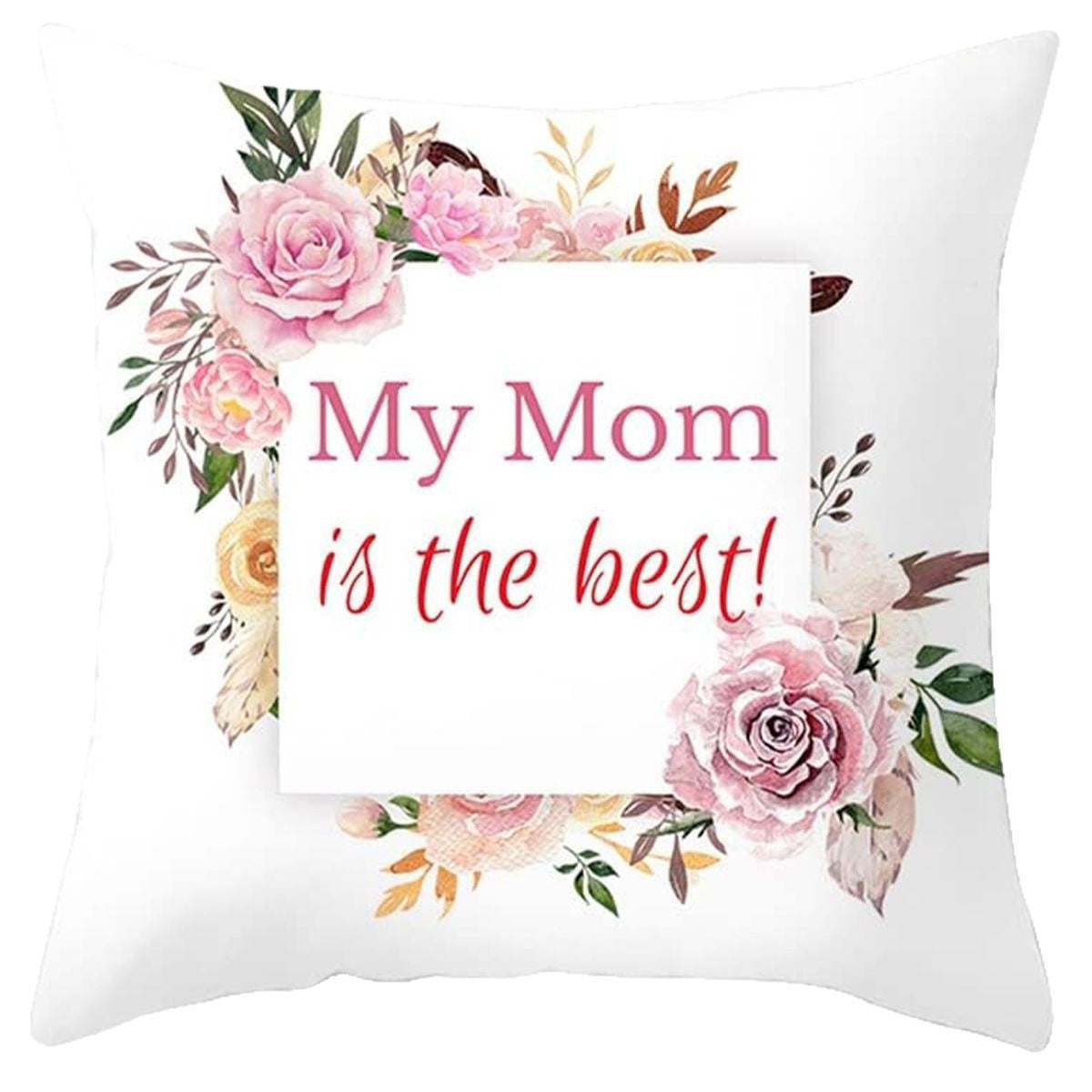 Floral Linen Pillow Cover