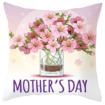 Floral Linen Pillow Cover
