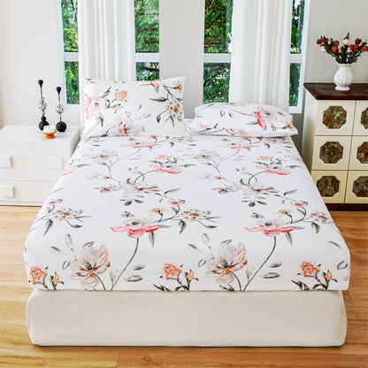 Floral mattress dust cover