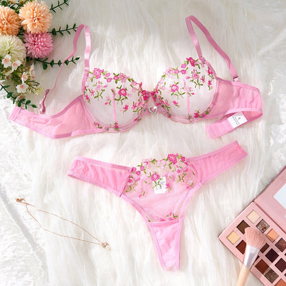 Floral Mesh Sexy Lingerie