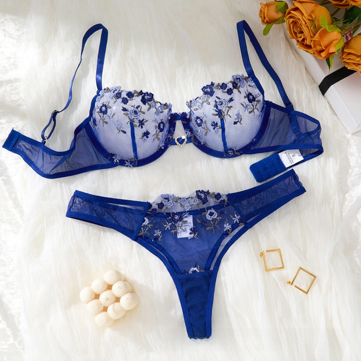 Floral Mesh Sexy Lingerie