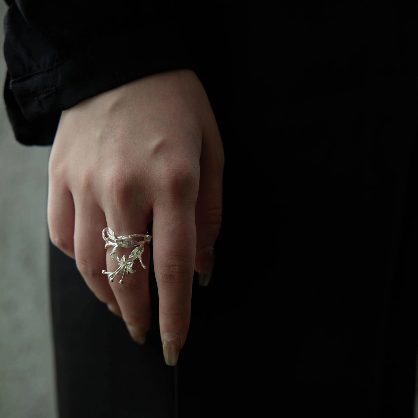 Floral Open Ring for Women