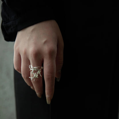 Floral Open Ring for Women