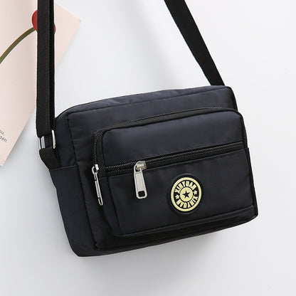 Floral Oxford Cloth Shoulder Crossbody Bag