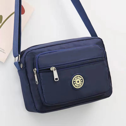 Floral Oxford Cloth Shoulder Crossbody Bag