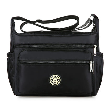 Floral Oxford Cloth Shoulder Crossbody Bag