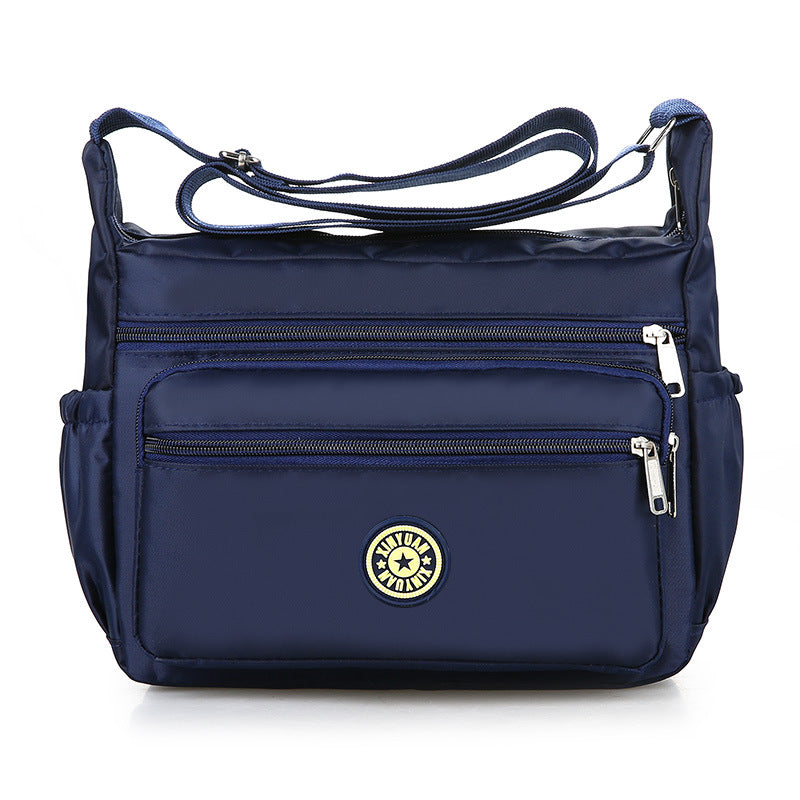 Floral Oxford Cloth Shoulder Crossbody Bag