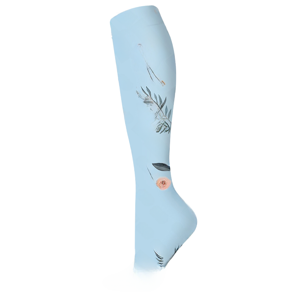 Floral Pattern Sports Compression Socks 200N Support