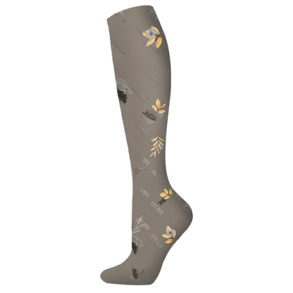 Floral Pattern Sports Compression Socks 200N Support