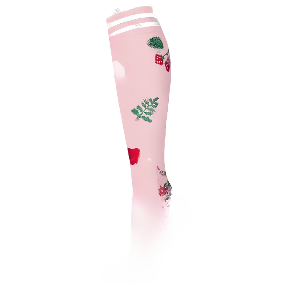 Floral Pattern Sports Compression Socks 200N Support