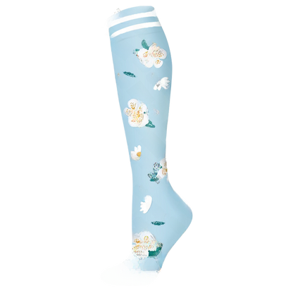 Floral Pattern Sports Compression Socks 200N Support