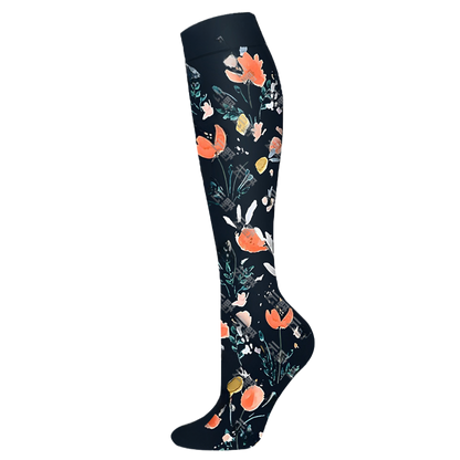 Floral Pattern Sports Compression Socks 200N Support