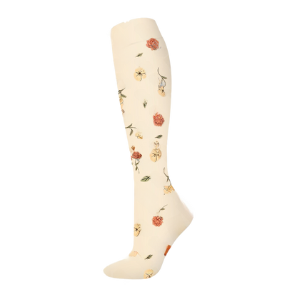Floral Pattern Sports Compression Socks 200N Support