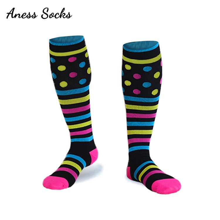 Floral Pattern Sports Compression Socks