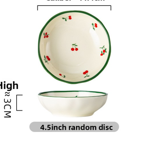 Floral-patterned porcelain tableware