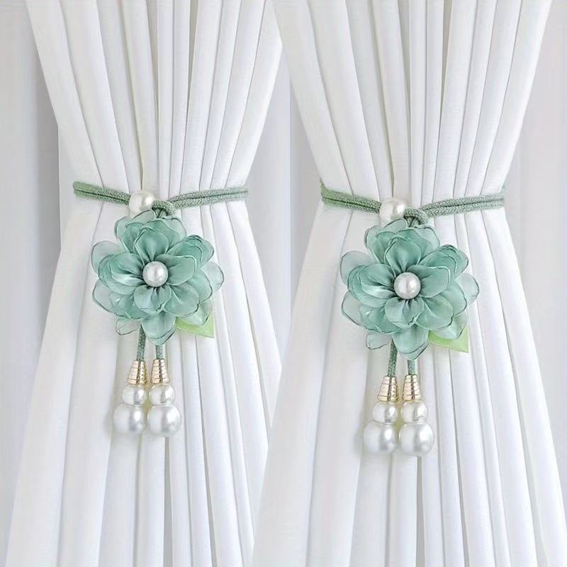 Floral Pearl Curtain Tiebacks