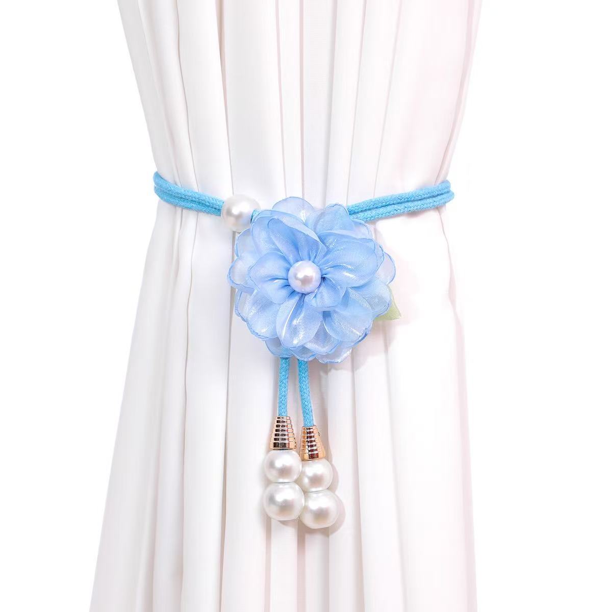 Floral Pearl Curtain Tiebacks
