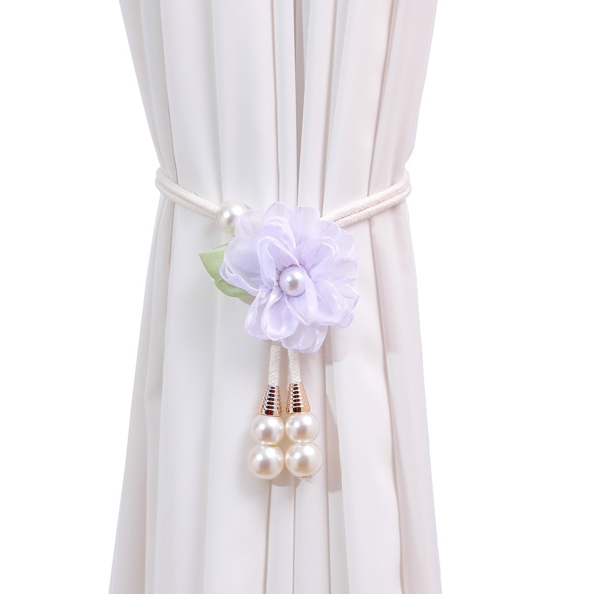 Floral Pearl Curtain Tiebacks