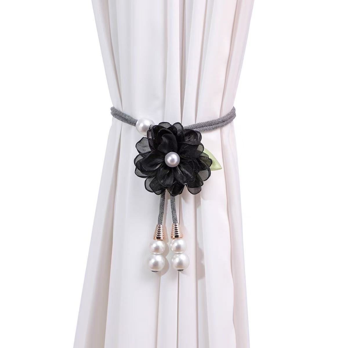 Floral Pearl Curtain Tiebacks