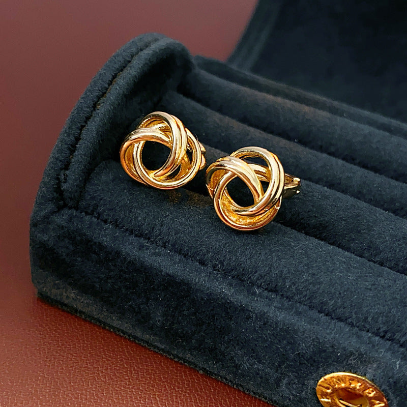 Floral Pearl Earrings Gold Plated