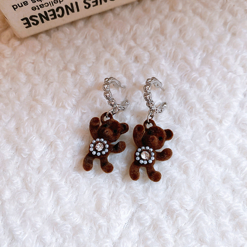 Floral Pearl Earrings Gold Plated