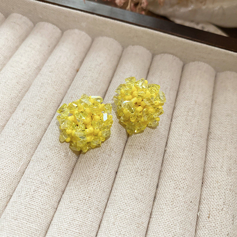 Floral Pearl Earrings Gold Plated