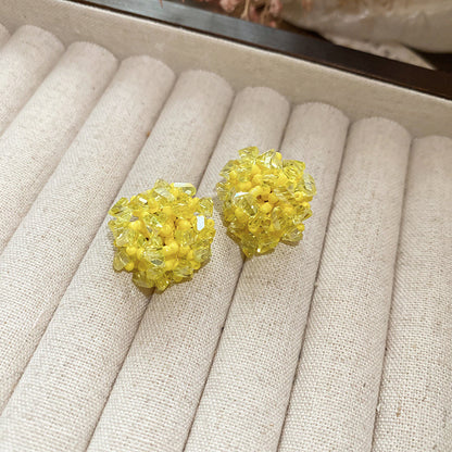 Floral Pearl Earrings Gold Plated