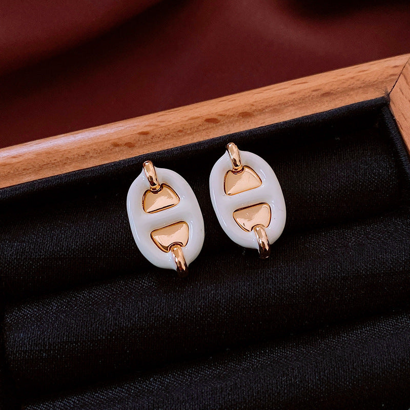 Floral Pearl Earrings Gold Plated