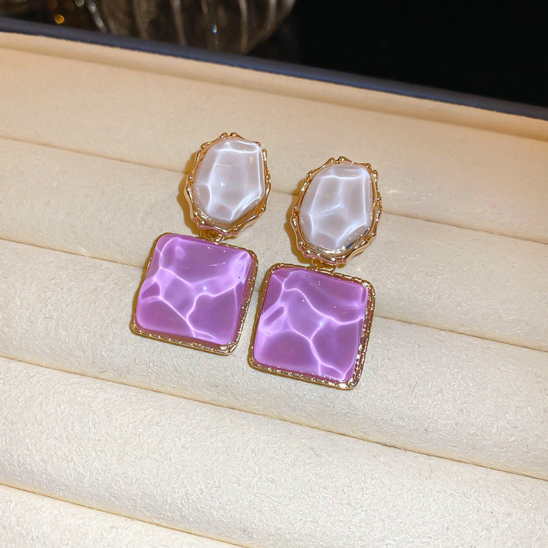 Floral Pearl Earrings Gold Plated