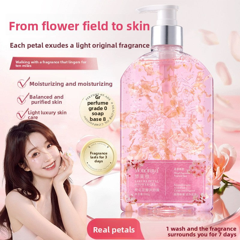 Floral Petal Shower Gel with Natural Fragrance