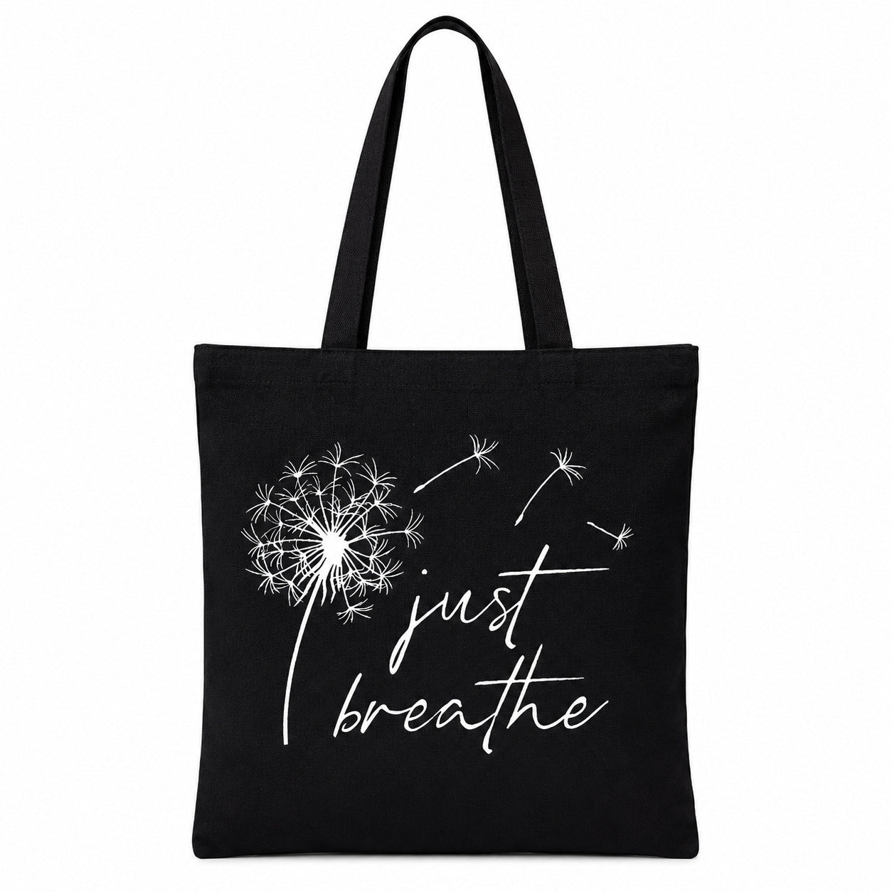 Floral Print Canvas Hand Carry Tote Bag