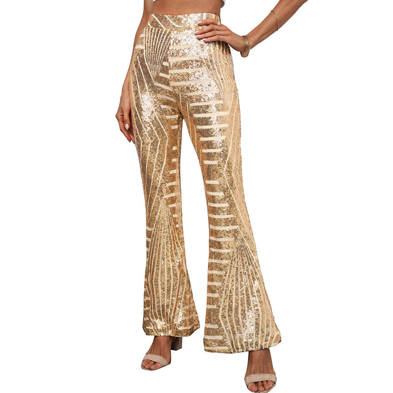 Floral print casual wide-leg pants for women