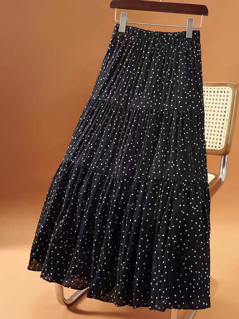 Floral Print Chiffon Midi Skirt