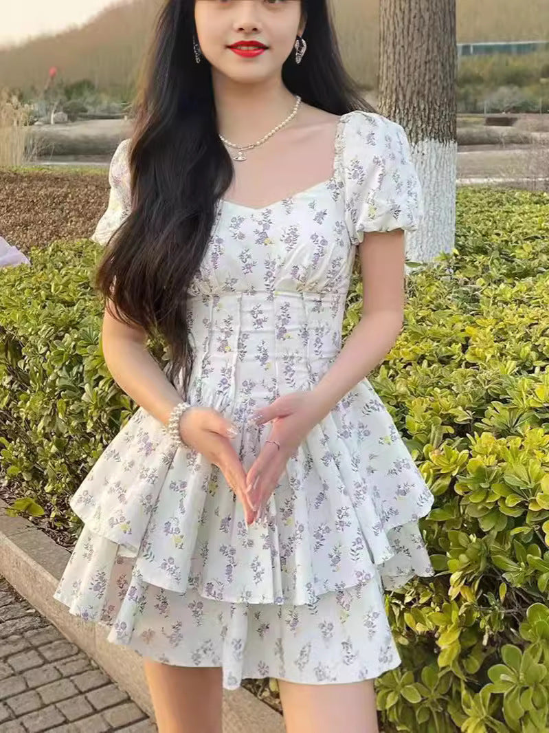 Floral print dress