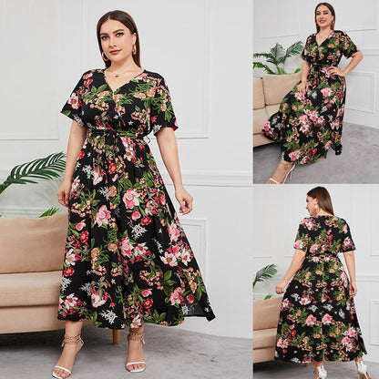 Floral print dress