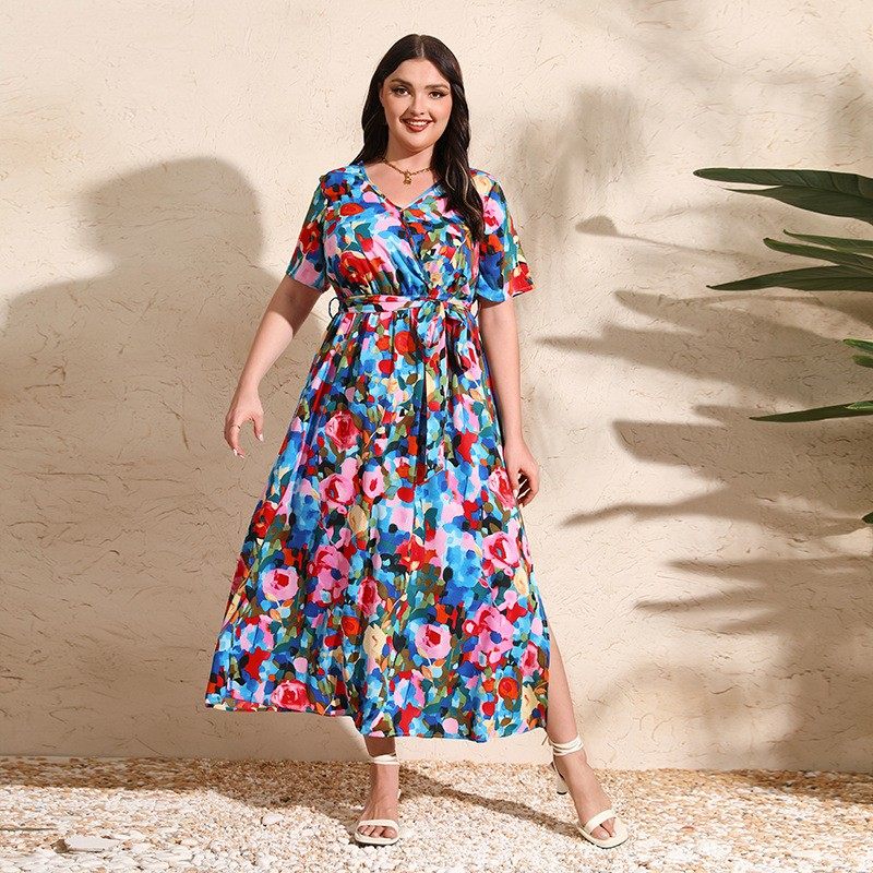 Floral print dress
